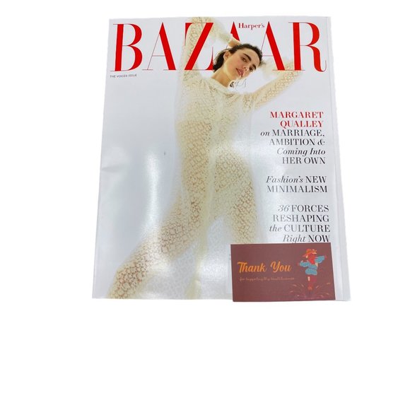 HARPER’S BAZAAR MAGAZINE USA October 2023 - The Voices issue Margaret Qualley - Picture 1 of 9